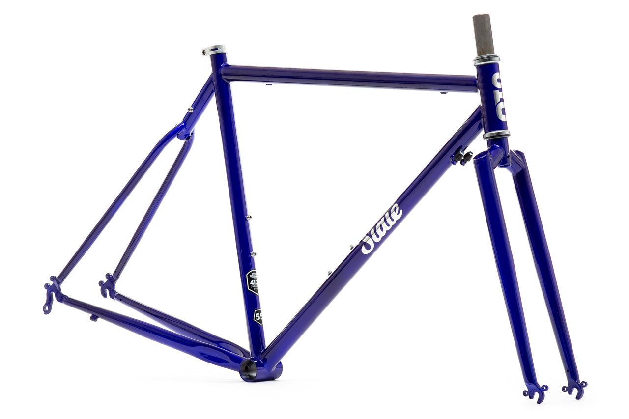 4130 Road - Frame & Fork Set - Sapphire & Chrome - Image 2