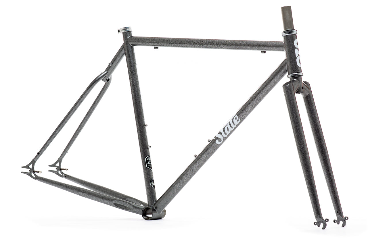 4130 Steel - Fixed Gear / Single-Speed - Frame Set - Hammered Powder Coat - Image 2
