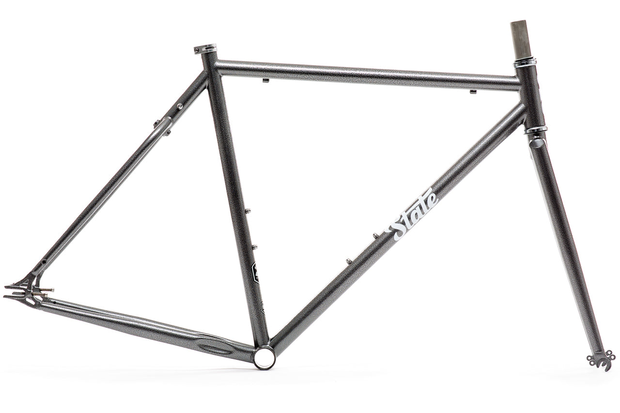 4130 Steel - Fixed Gear / Single-Speed - Frame Set - Hammered Powder Coat
