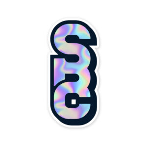 State Bicycle Co. - Holographic Monogram Sticker
