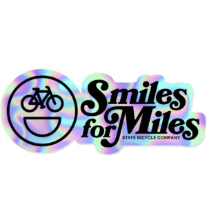 State Bicycle Co. - Holographic Smiles For Miles Sticker