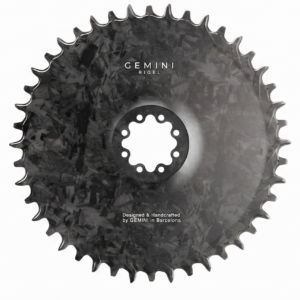 Gemini RIGEL Carbon Chainring — SRAM 8-Bolt Direct Mount, 6.5mm Offset